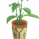 Wicker Floor Plant
