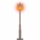 Gothic Single Lamp Post